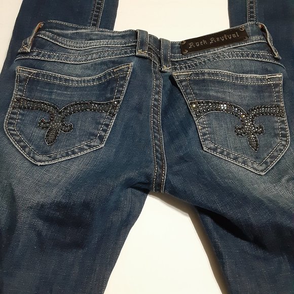 Rock Revival Women's Embellished Pat Straight Jeans in Size 26 - Picture 5 of 11